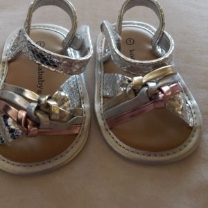 Silver and Gold Sandals